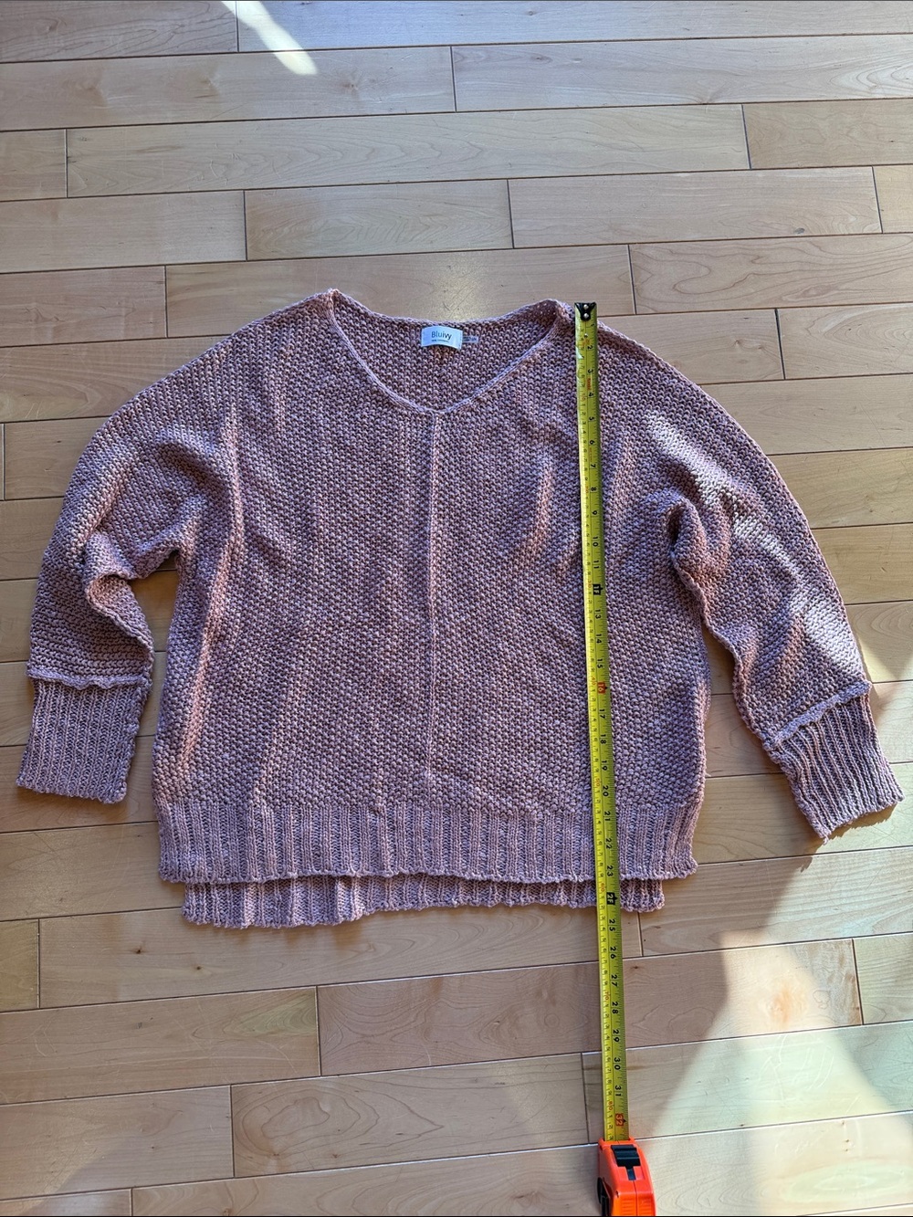 NWOT Bluivy Dusty Rose sweater